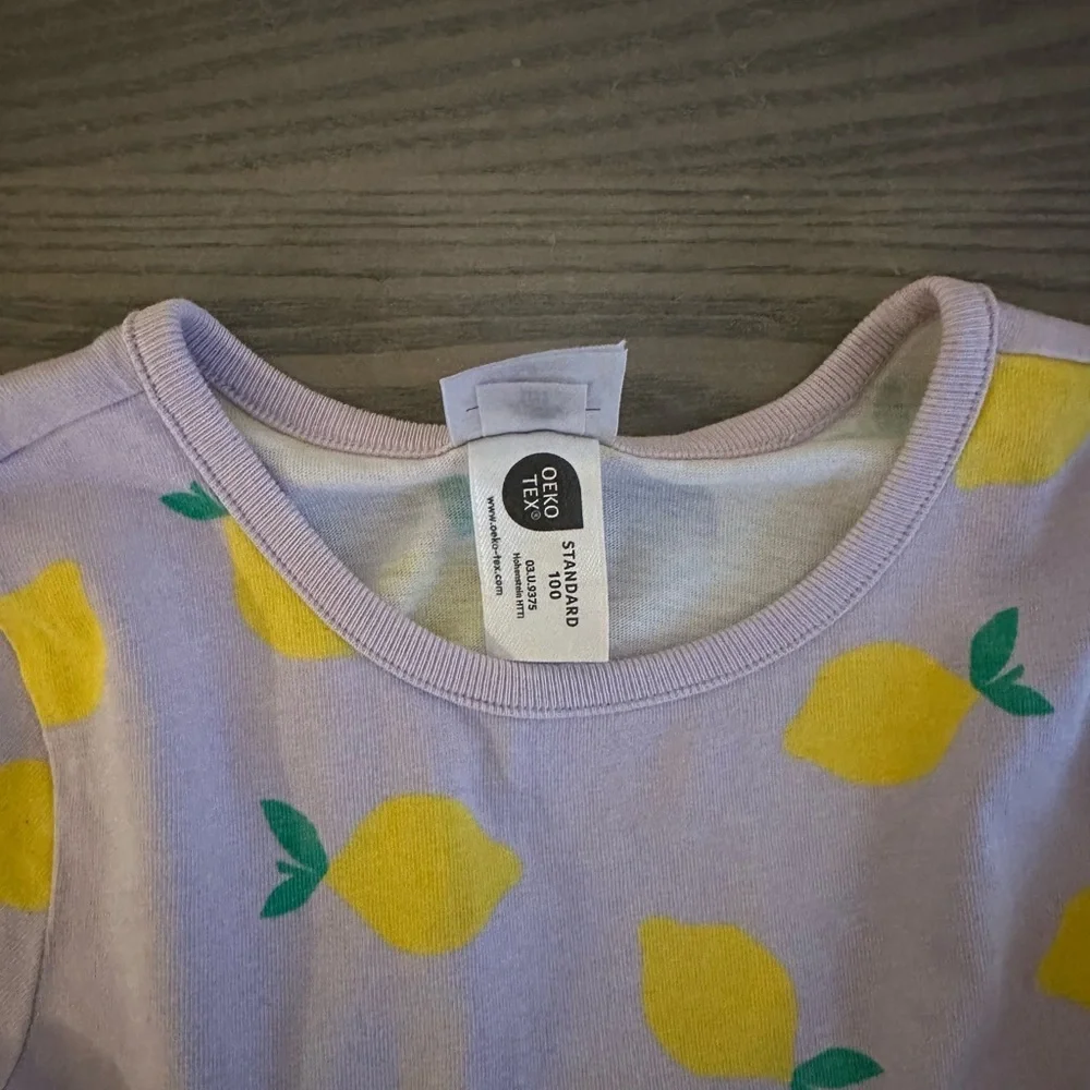 HANNA ANDERSSON GIRLS LEMON PRINT PLAYGROUND DRESS
